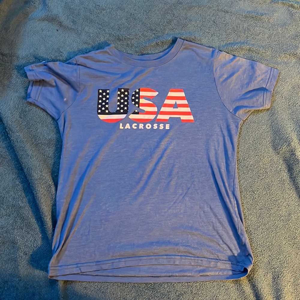 kids large lax so hard shirt